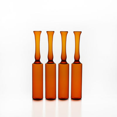Transparente bernsteinfarbige Einspritzungs-Penicillin-Flasche der Glasampullen-40ml