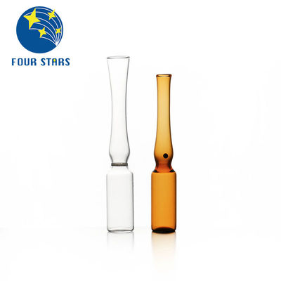 Qualität  Amber Clear Pharmaceutical Empty Glass Ampoules YBB/ISO 1ml Ampule usine