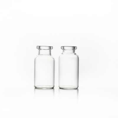 Transparente pharmazeutische Glasphiolen mit der bereiften Oberflächen-Behandlung verpackten im Karton-Kasten