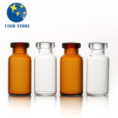 Klare Bernstein Pharmazeutik Glas Rohr Fläschchen 2ml 7ml 10ml