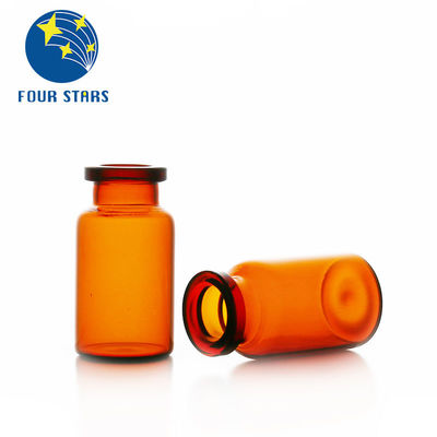 Röhreninjektionsflaschen des pharmazeutischen 2ml 5ml 7ml 10ml 15ml 20ml 30ml Braunglases freien Raumes