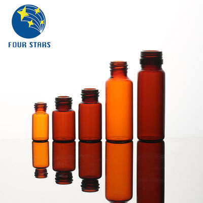 Klare Glasphiolen-kleine Schrauben-Hals-Phiolen Bernstein Pharmazeutiks 30ml mit Plastikkappe