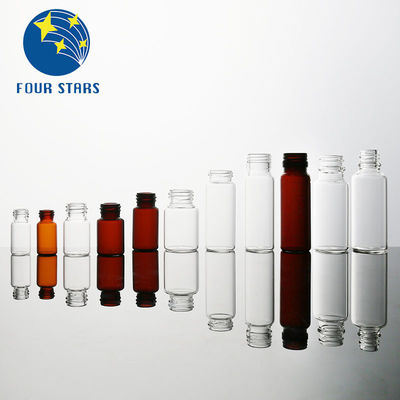 Klare Glasphiolen-kleine Schrauben-Hals-Phiolen Bernstein Pharmazeutiks 30ml mit Plastikkappe
