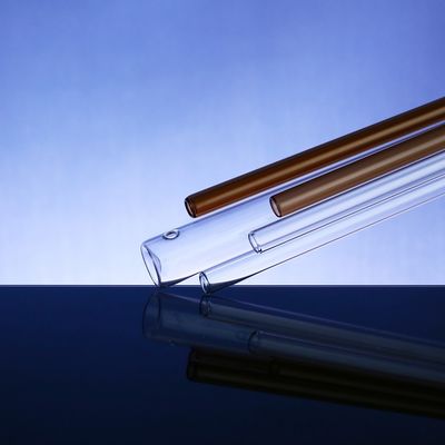 Hitzebeständige Reagenzgläser Siebdruck-Bernstein Glas Rohrs 6-35mm