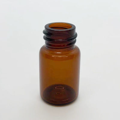 Schraubverschluss- 7ml Bernstein Glas Fläschchen With Screw Kappen der 22mm Durchmesser-kleine Glasflaschen-