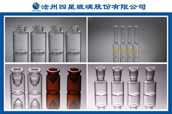 Transparentes Reagenzglas der klaren und bernsteinfarbigen pharmazeutischen Glasphiolen-3ml mit Korken